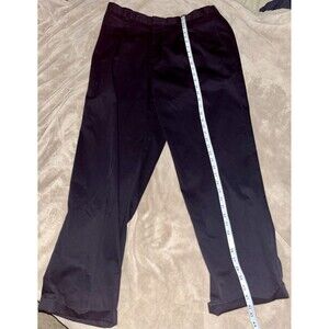 L.L. Bean Men's Navy Cuffed Pleated Dress Pants Size 38